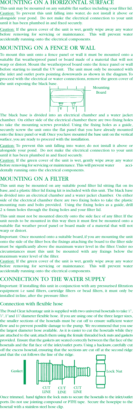Page 4 of 8 - Pond Clear Adv 04 Instruc 2 Pond-Clear-Advantage-UV-Clarifier-instructions