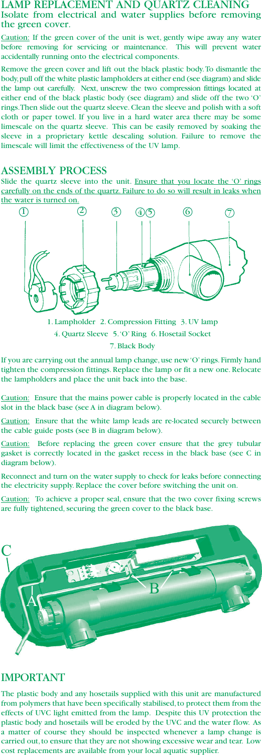 Page 6 of 8 - Pond Clear Adv 04 Instruc 2 Pond-Clear-Advantage-UV-Clarifier-instructions