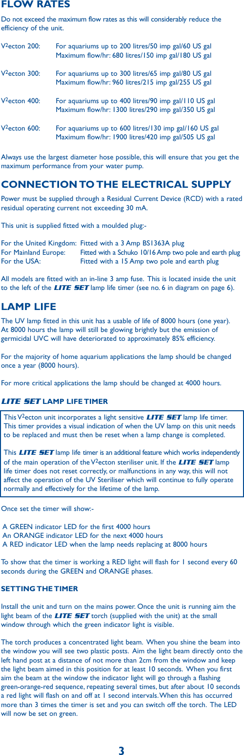 Page 5 of 9 - V2 Vecton Instructions  V2ecton-UV-Steriliser-instructions