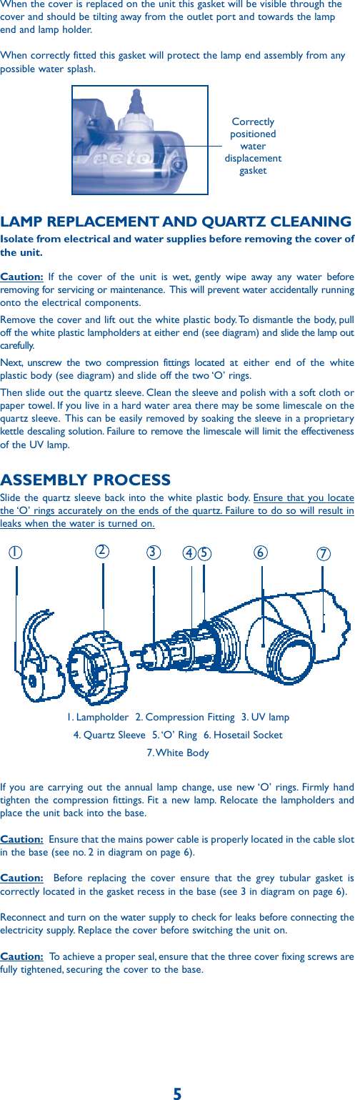 Page 7 of 9 - V2 Vecton Instructions  V2ecton-UV-Steriliser-instructions