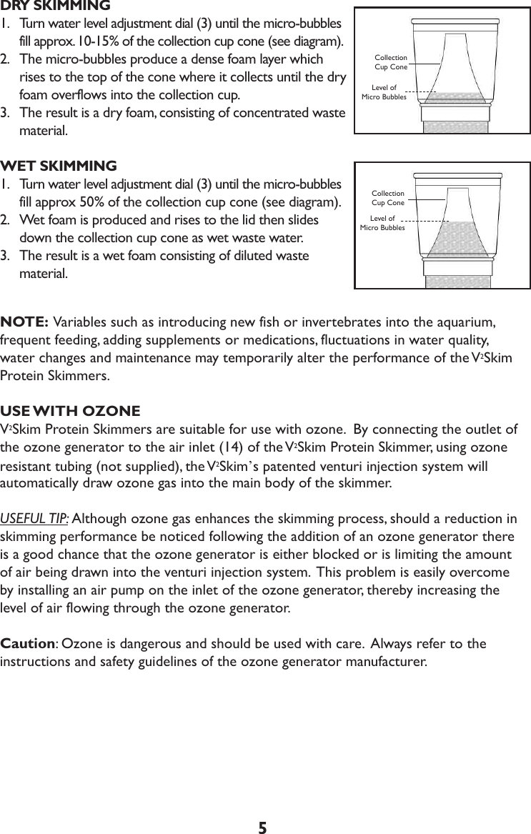 Page 7 of 10 - V2-Skim-300-500-Compact-Protein-Skimmer-instructions