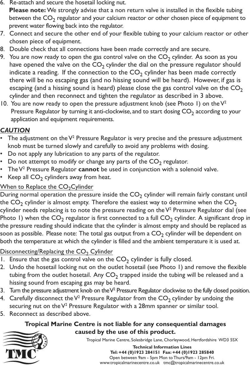 Page 2 of 2 - V-Pressure-Regulator-instructions DIN477-Connection