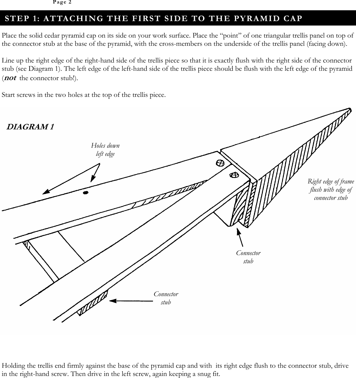Page 2 of 4 - Arboria Pyramid Trellis Instructions User Manual  To The 3f2e2492-6f0c-4fe2-a640-ed4028b50141