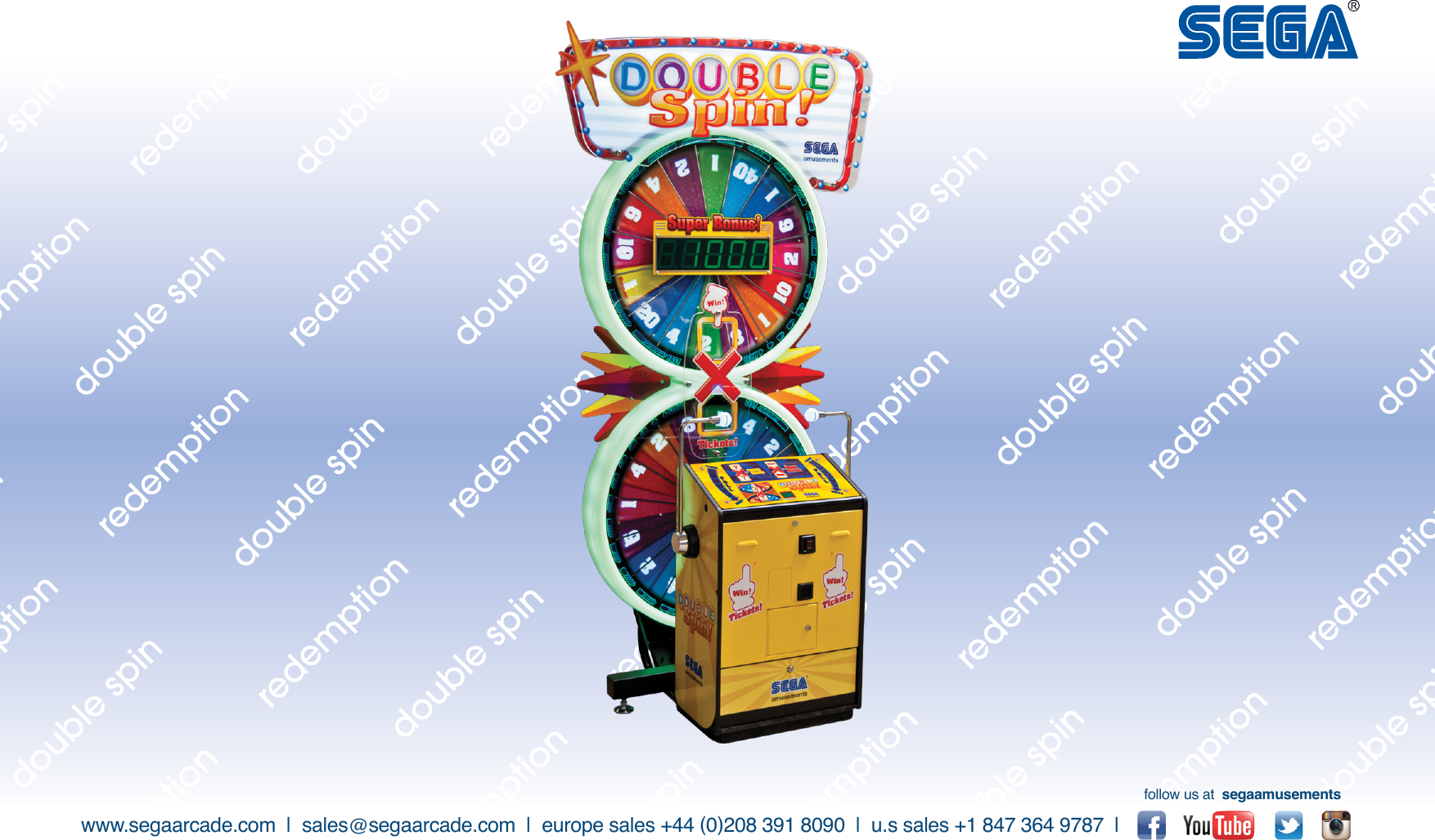 Page 1 of 2 - Arcade Double Spin Info Sheet User Manual