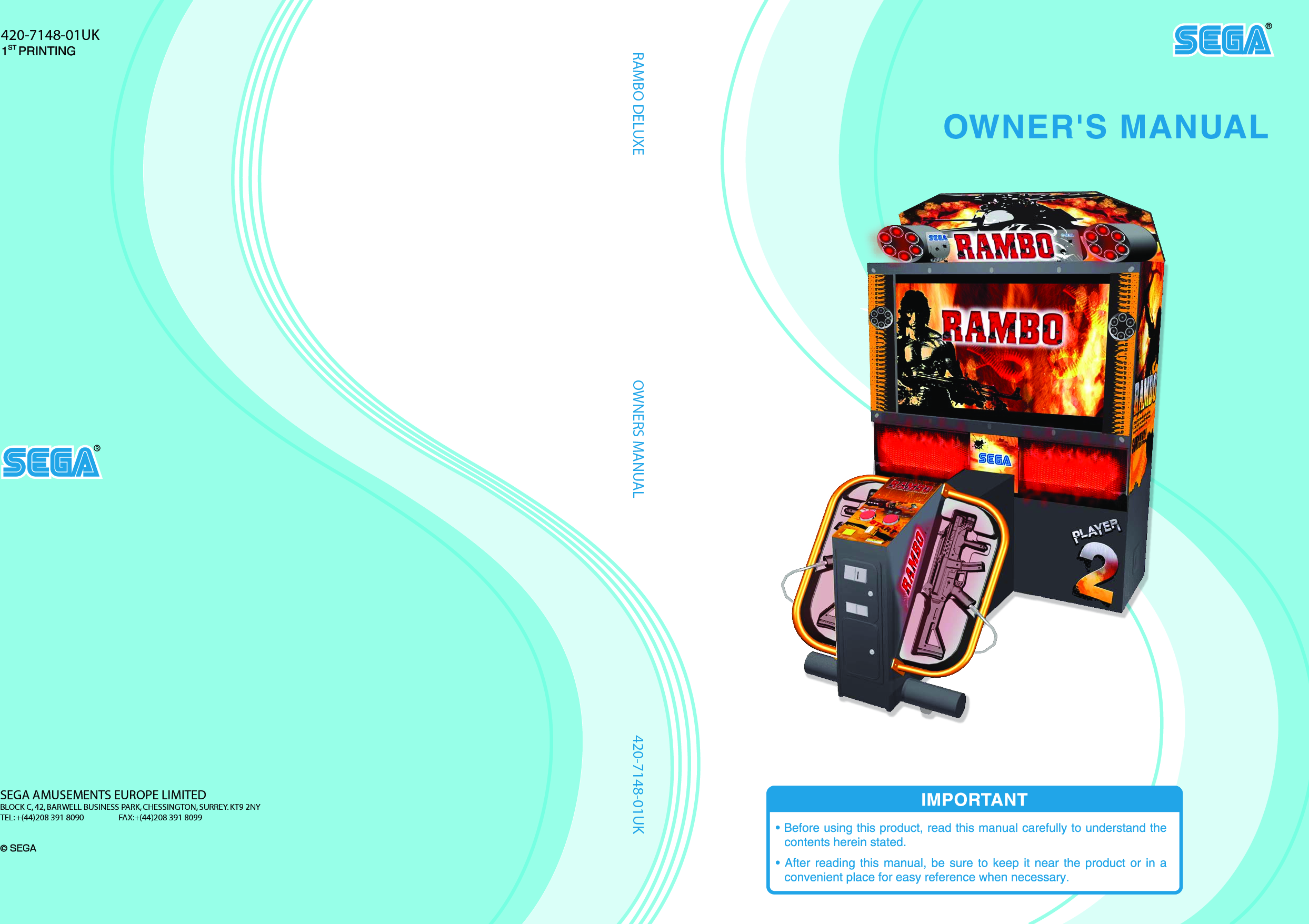 Page 1 of 1 - Arcade Rambo Dlx Manual User