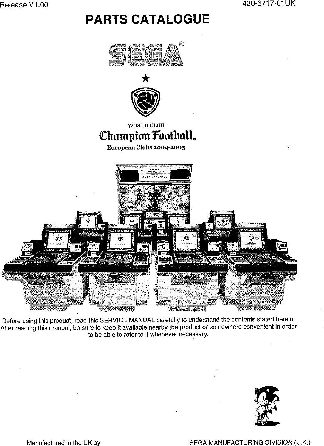 Arcade Wccf 04 05 Manual User