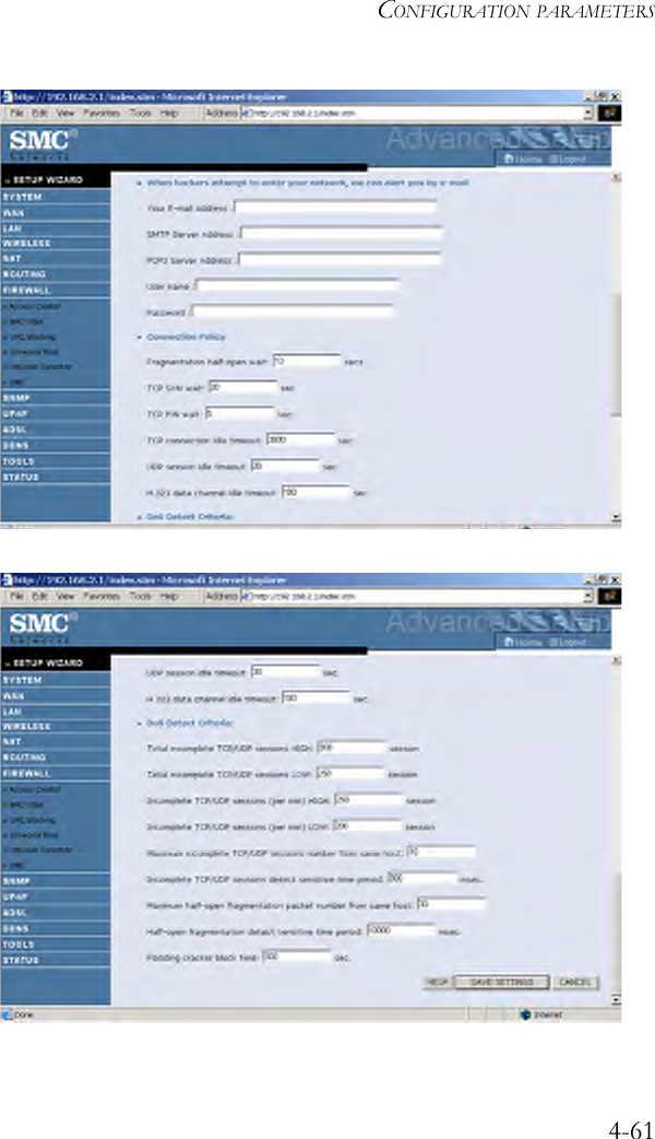 CONFIGURATION PARAMETERS4-61 