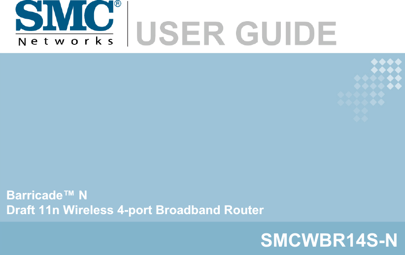 Barricade™ N Draft 11n Wireless 4-port Broadband Router SMCWBR14S-N