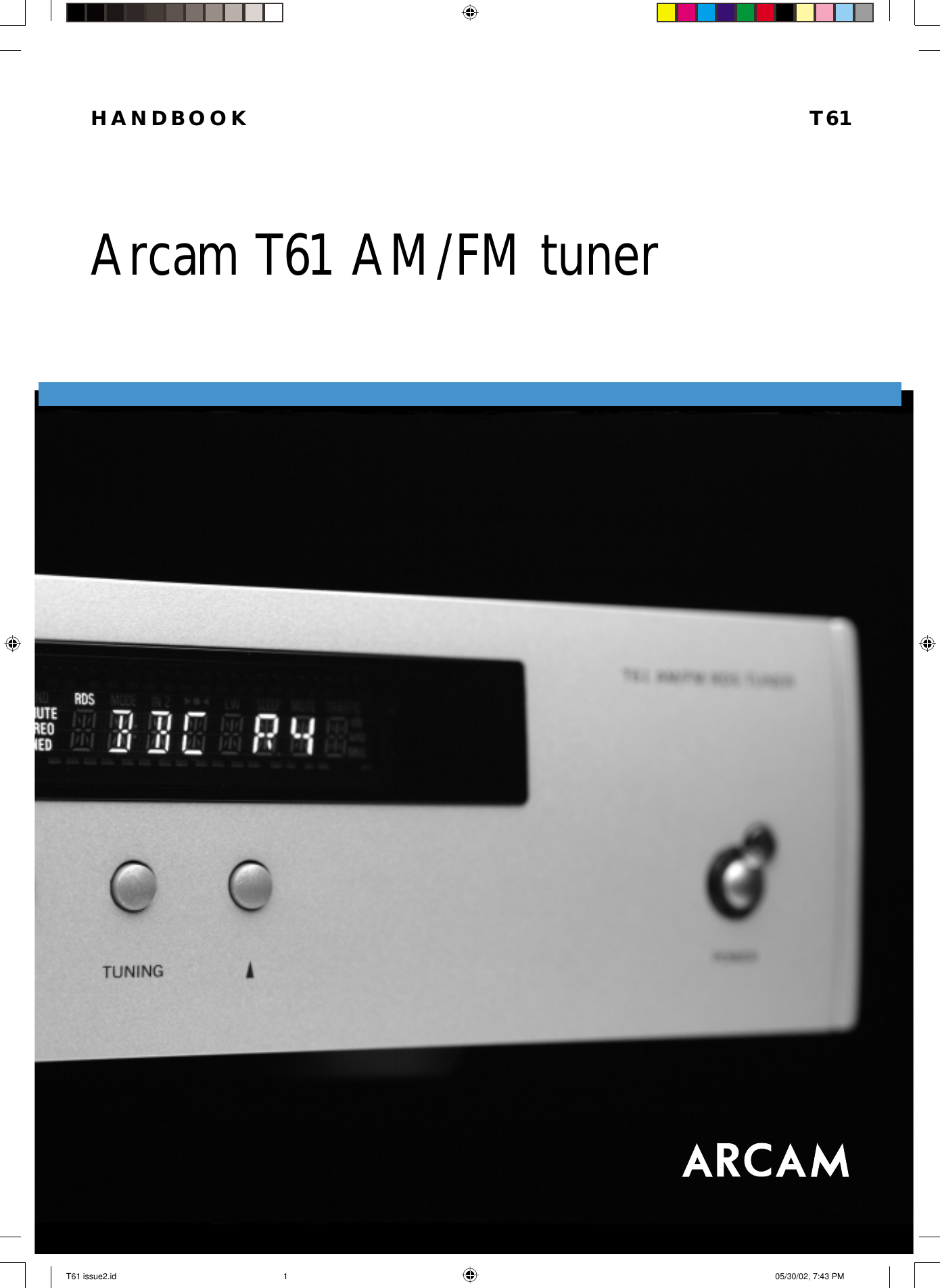 Page 1 of 12 - Arcam Arcam-T61-Users-Manual-  Arcam-t61-users-manual