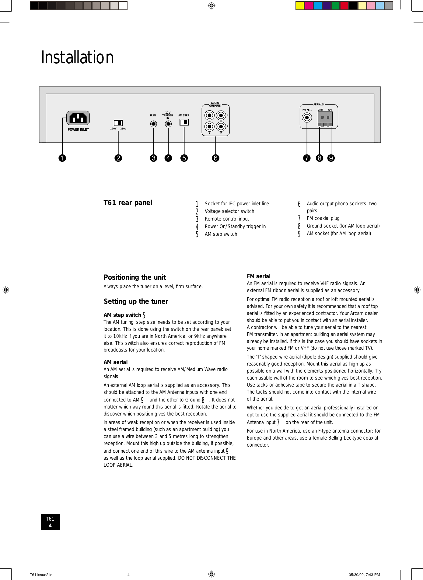 Page 4 of 12 - Arcam Arcam-T61-Users-Manual-  Arcam-t61-users-manual