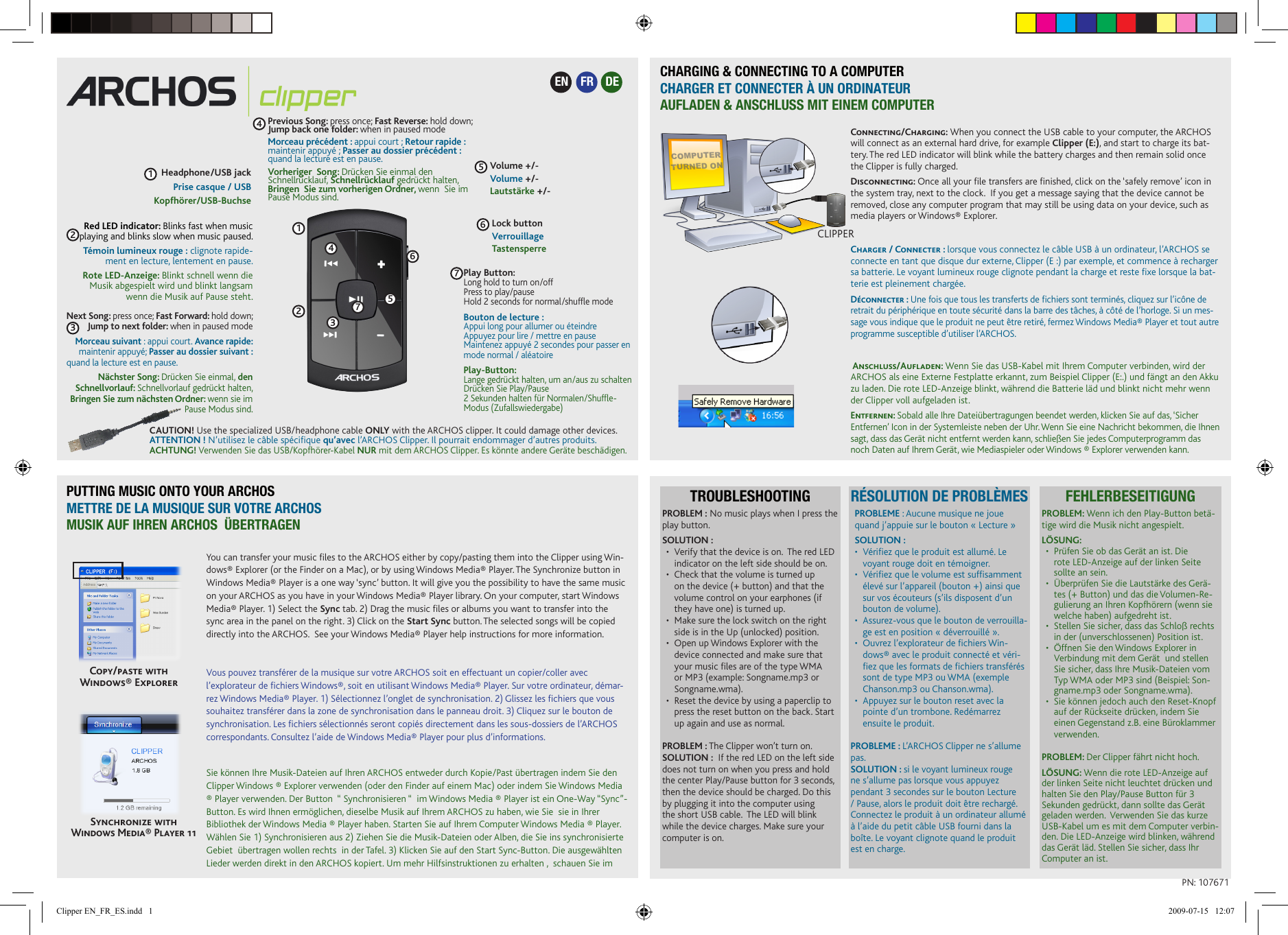 Page 1 of 2 - Archos Archos-Clipper-Instruction-Manual-  Archos-clipper-instruction-manual
