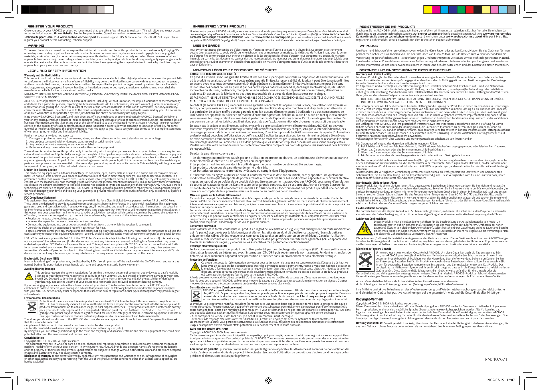 Page 2 of 2 - Archos Archos-Clipper-Instruction-Manual-  Archos-clipper-instruction-manual