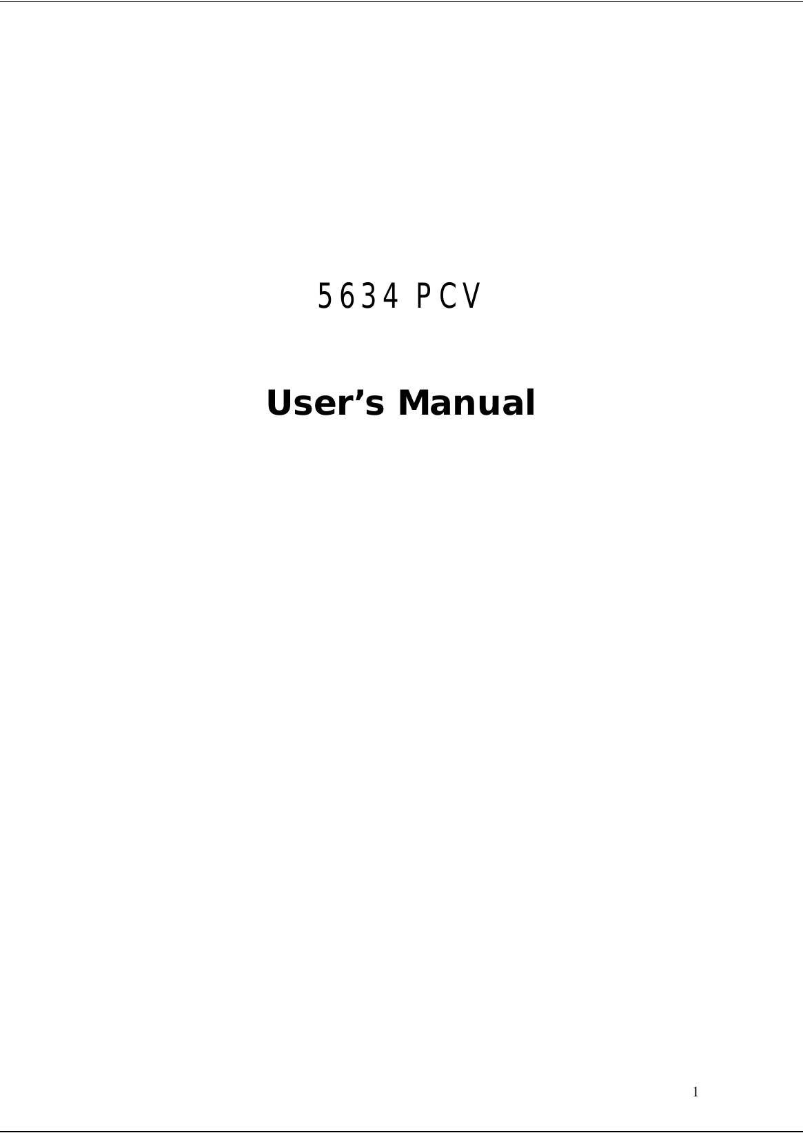 15634 PCVUser’s Manual