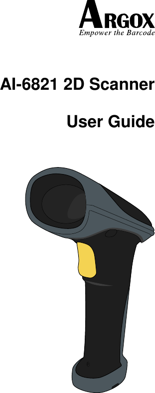      AI-6821 2D Scanner User Guide  