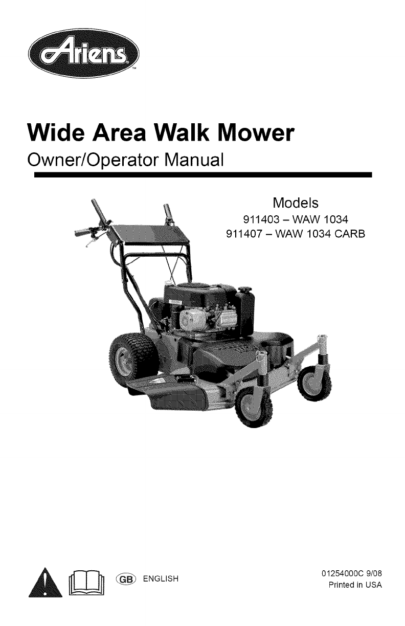 Wide Area Walk Mower