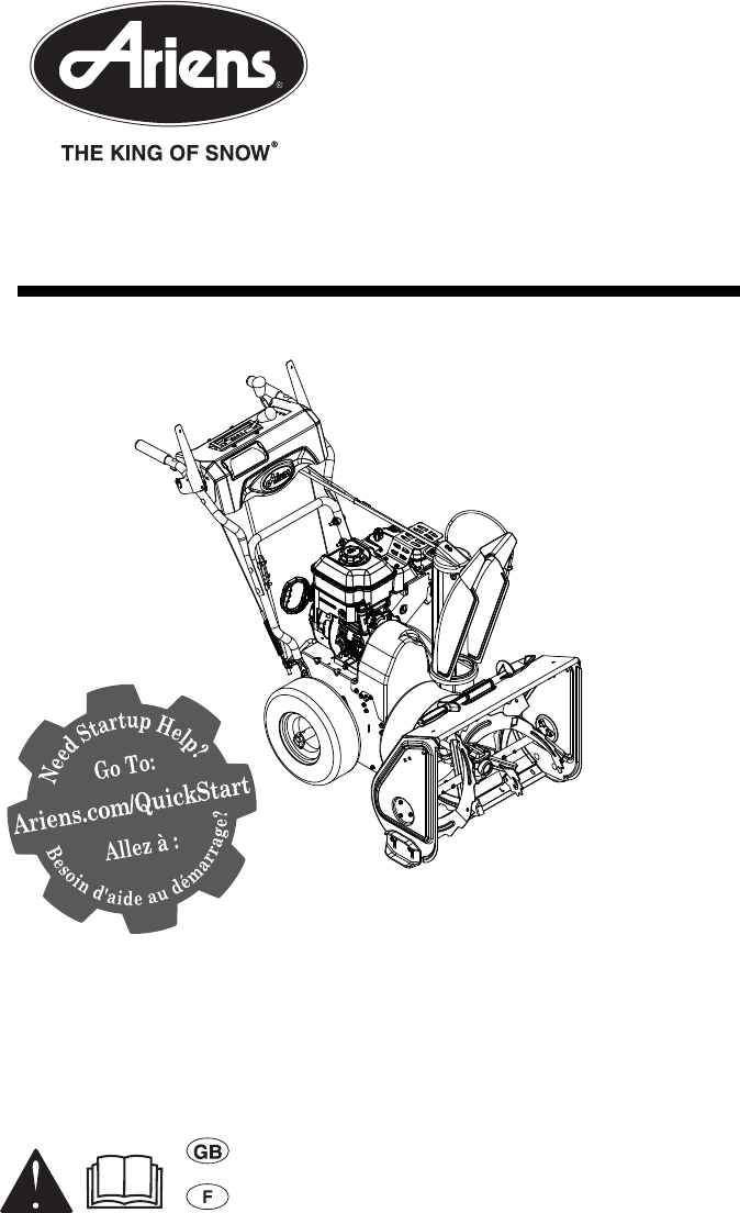 Ariens Snow Blower 920013 Compact 24 Le Users Manual 04335600C_920_2012_DOM