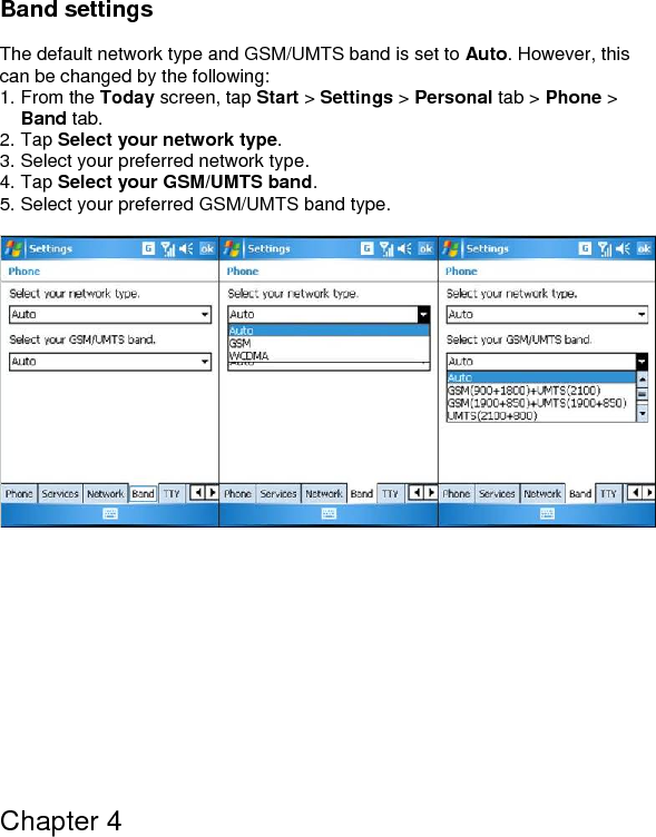  4.1 Automatic Setup of Your Data Connections 4.2 Manual Setup of Your Data Connections 4.3 Bluetooth 4.4 Beams 4.5 Connect to a Wireless LAN 