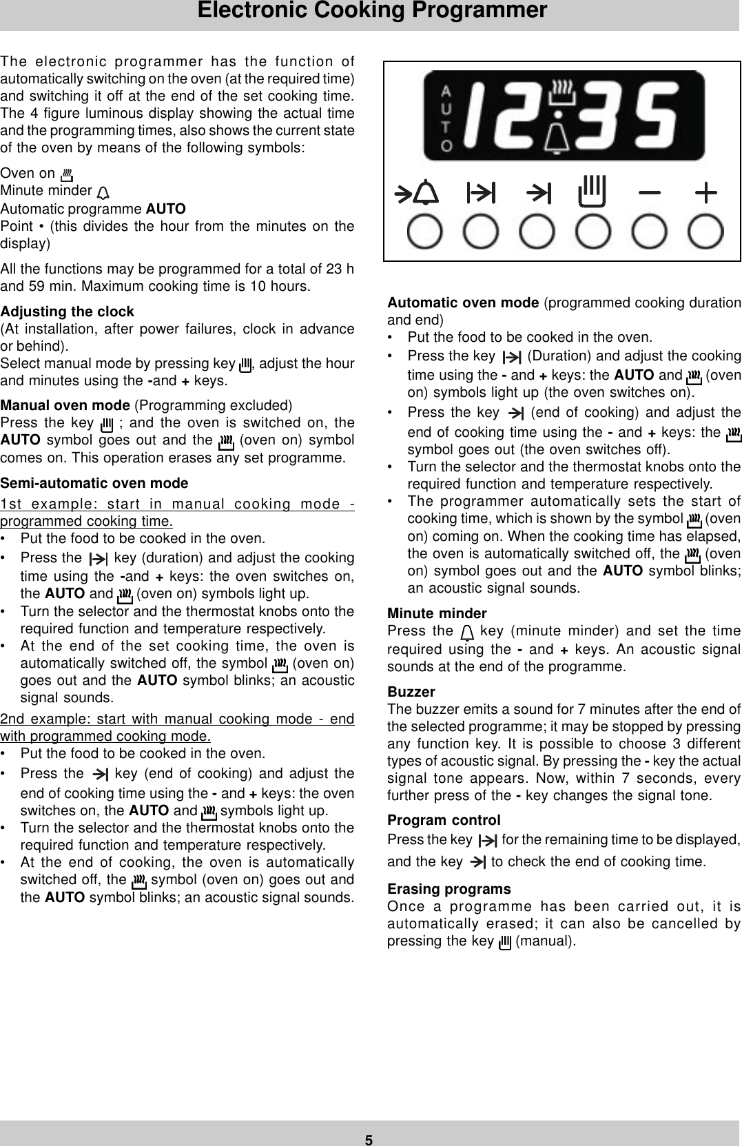 Page 6 of 12 - Ariston Ariston-Built-In-Maxioven-Mb-91-Aus-Users-Manual- 01648302  Ariston-built-in-maxioven-mb-91-aus-users-manual