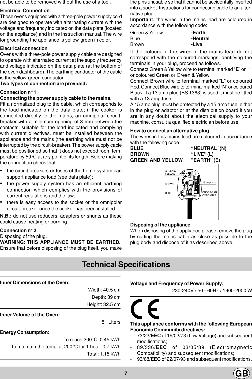 Page 7 of 8 - Ariston Ariston-Fm-51-Ix-Gb-Users-Manual- 01798904  Ariston-fm-51-ix-gb-users-manual