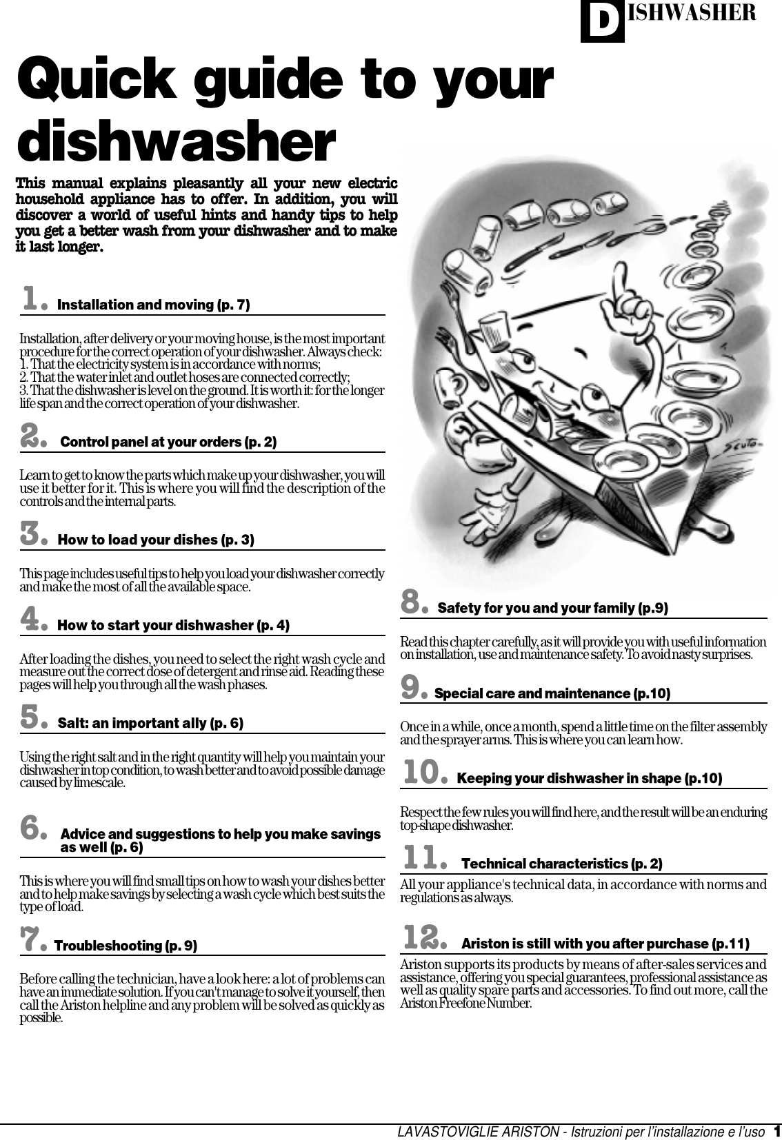 Page 2 of 12 - Ariston Ariston-Lsi-61Uk-Users-Manual- 028815gb.p65  Ariston-lsi-61uk-users-manual