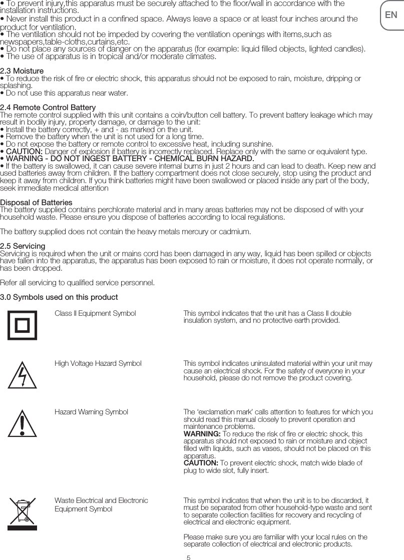 Thompson consumer electronics user manuals