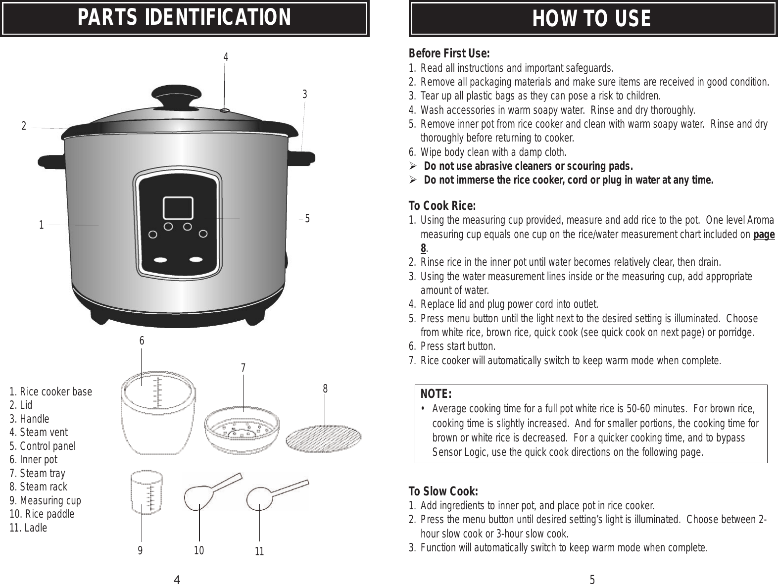 Page 7 of 12 - Aroma Aroma-Aroma-Rice-Cooker-Arc-530-Users-Manual-  Aroma-aroma-rice-cooker-arc-530-users-manual