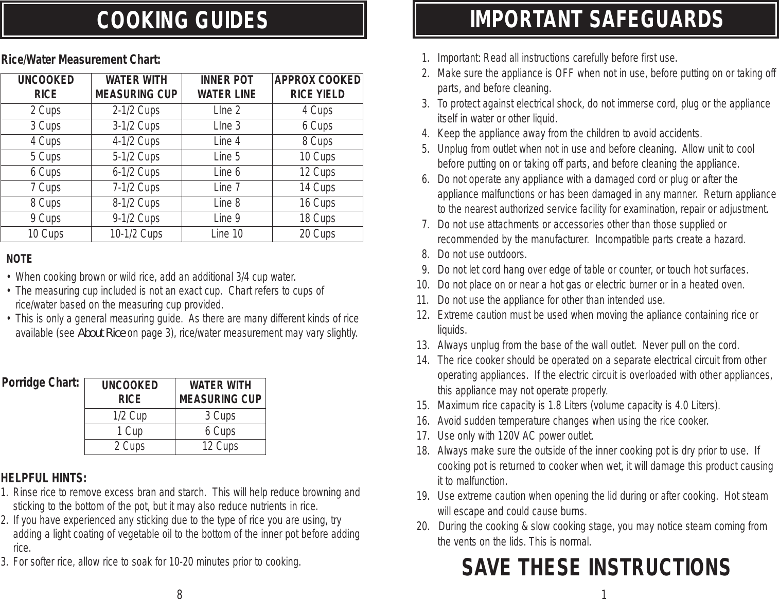 Page 10 of 12 - Aroma Aroma-Aroma-Rice-Cooker-Prc-550-556-Users-Manual-  Aroma-aroma-rice-cooker-prc-550-556-users-manual