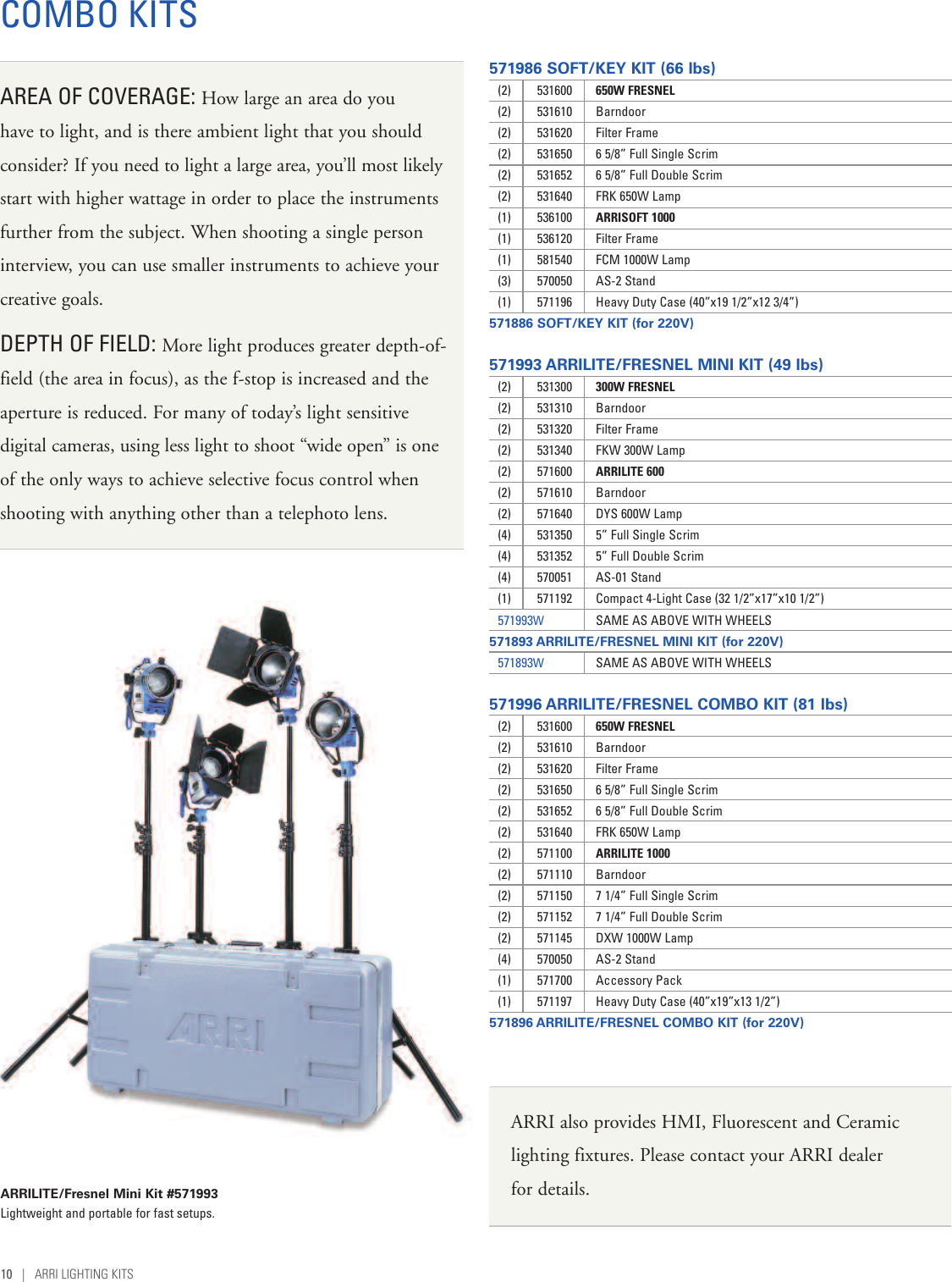 Page 10 of 12 - Arri Arri-Lighting-Kits-Users-Manual-  Arri-lighting-kits-users-manual