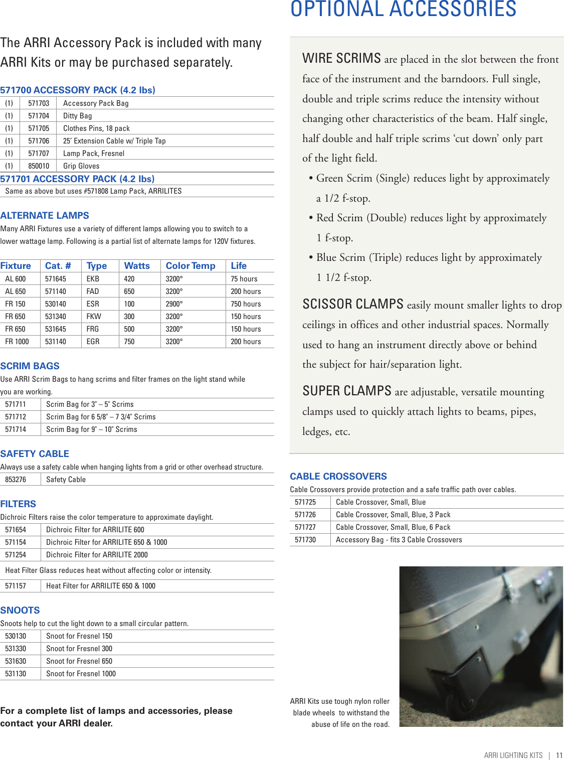 Page 11 of 12 - Arri Arri-Lighting-Kits-Users-Manual-  Arri-lighting-kits-users-manual