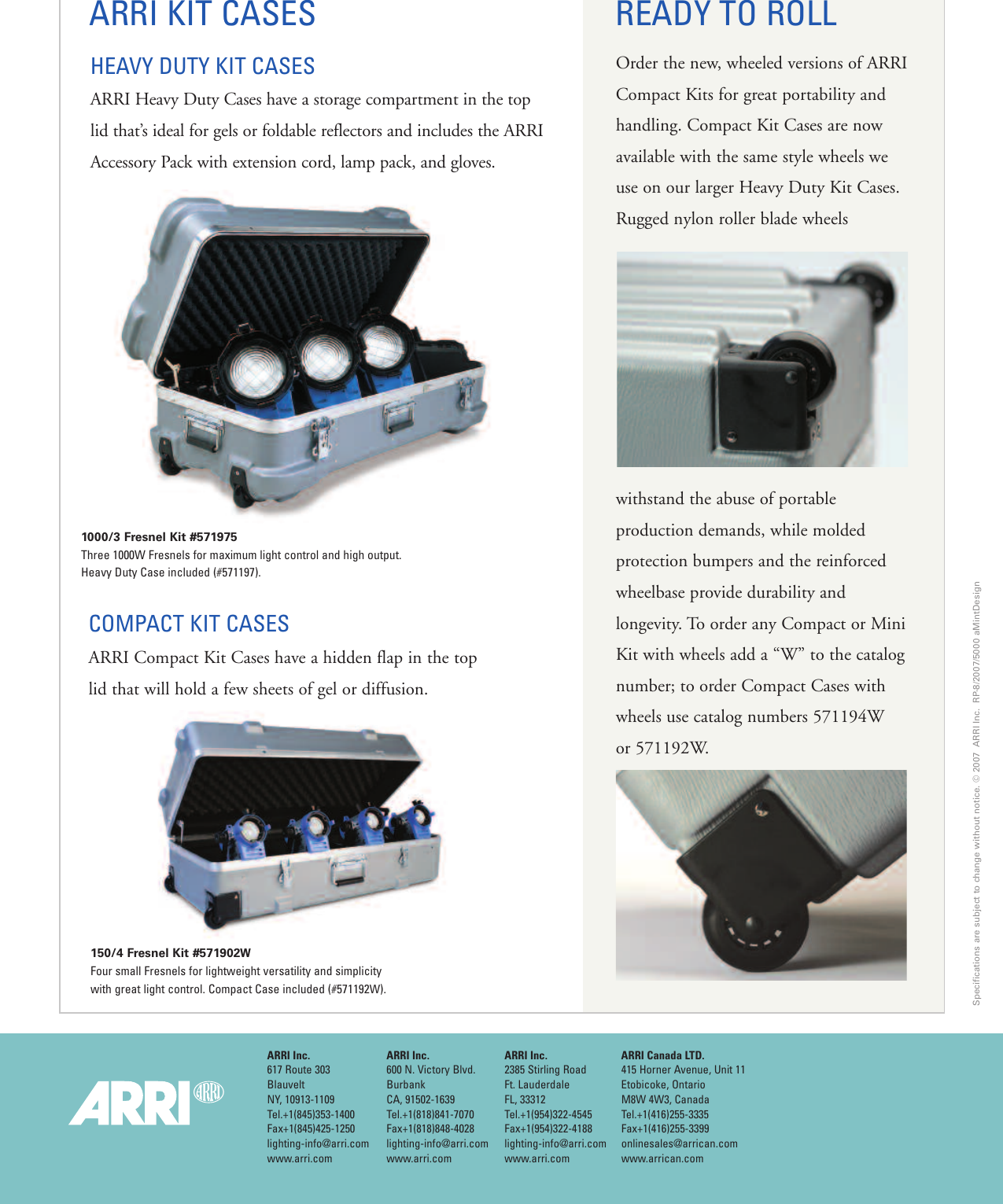 Page 12 of 12 - Arri Arri-Lighting-Kits-Users-Manual-  Arri-lighting-kits-users-manual