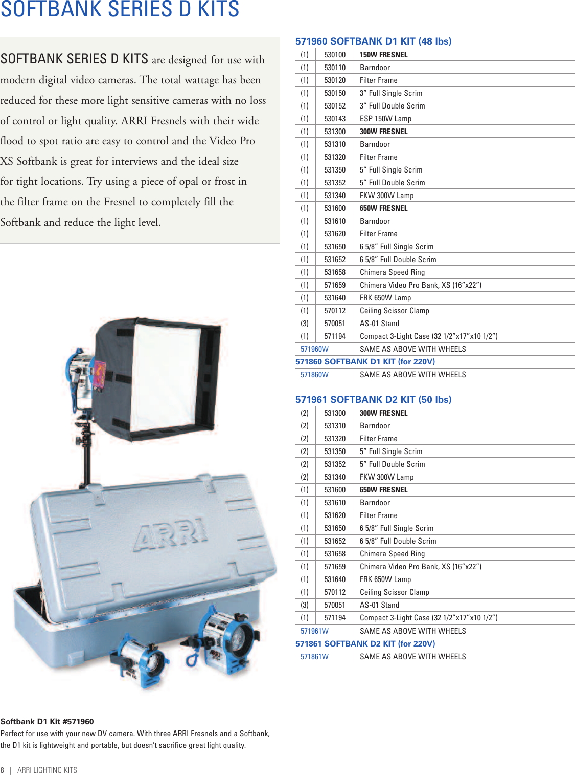 Page 8 of 12 - Arri Arri-Lighting-Kits-Users-Manual-  Arri-lighting-kits-users-manual