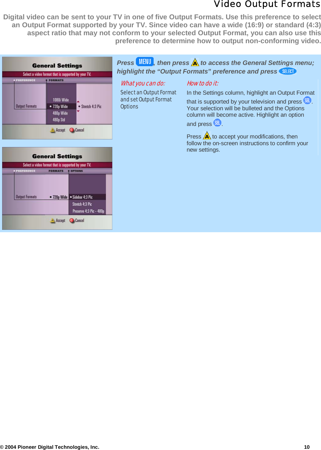 Page 10 of 10 - Arris DCT6412 - Echo1.6GettingStarted1.1 User Manual DCT6412: Guide Passport Echo EPG Getting Started