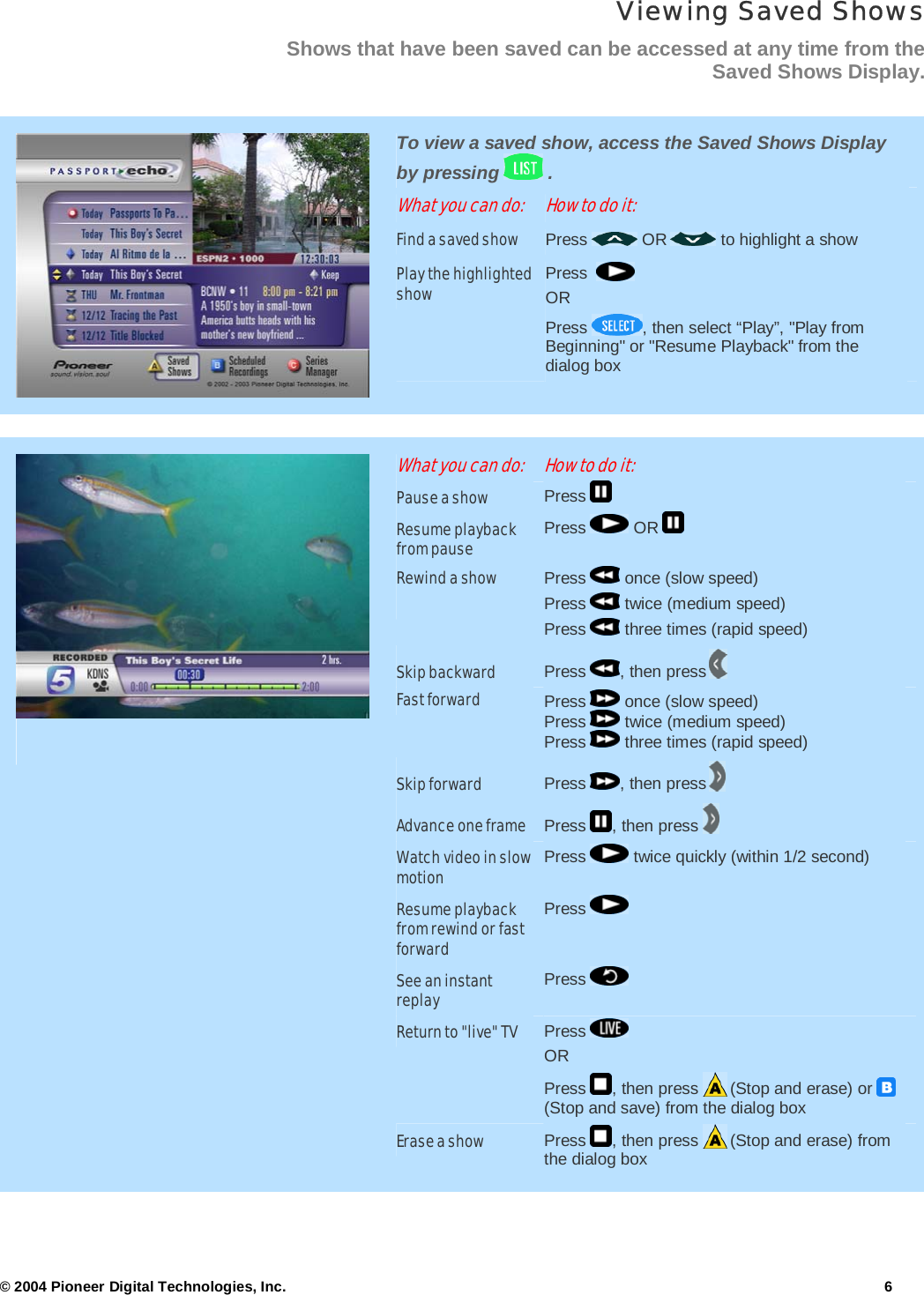 Page 6 of 10 - Arris DCT6412 - Echo1.6GettingStarted1.1 User Manual DCT6412: Guide Passport Echo EPG Getting Started