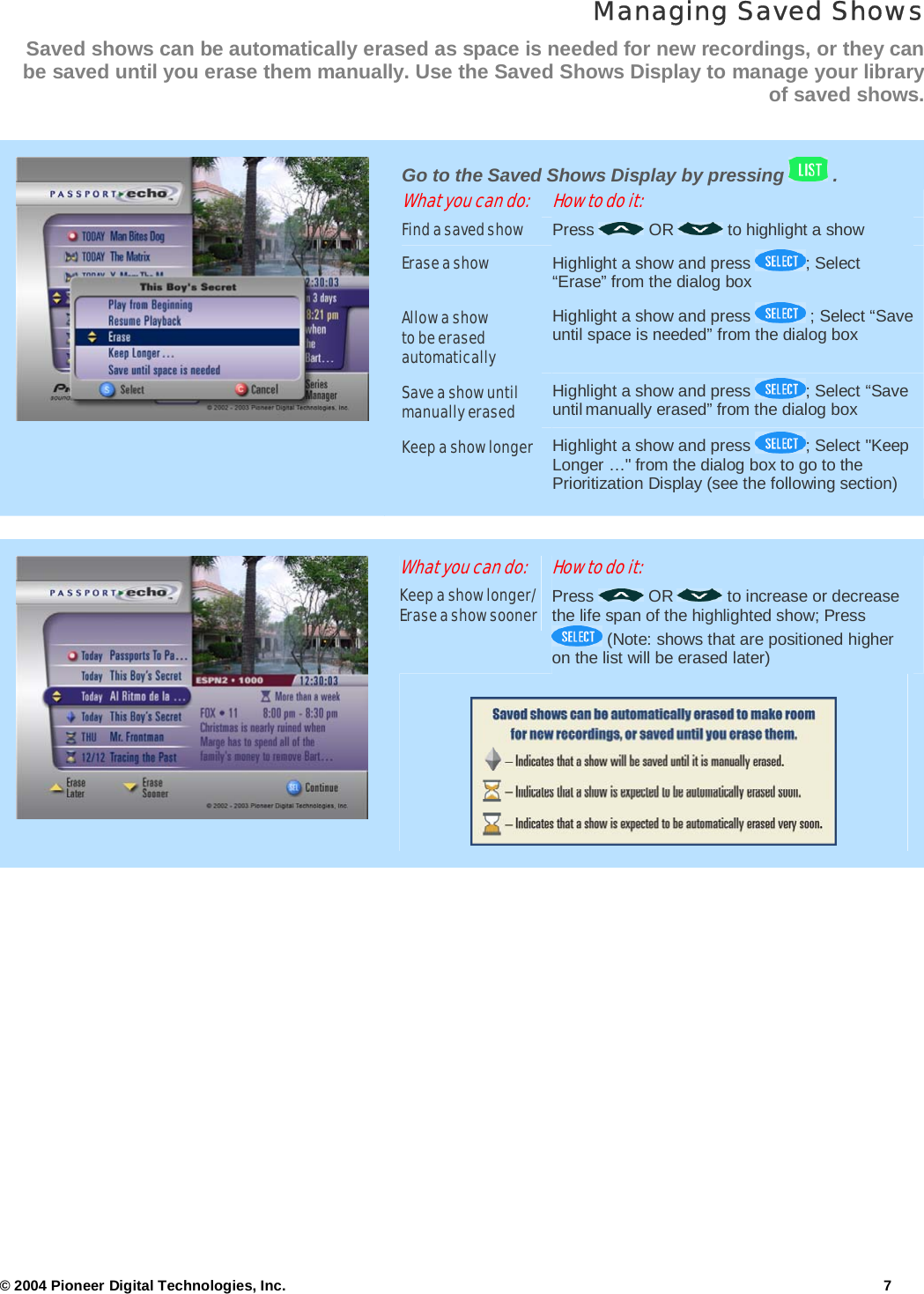 Page 7 of 10 - Arris DCT6412 - Echo1.6GettingStarted1.1 User Manual DCT6412: Guide Passport Echo EPG Getting Started