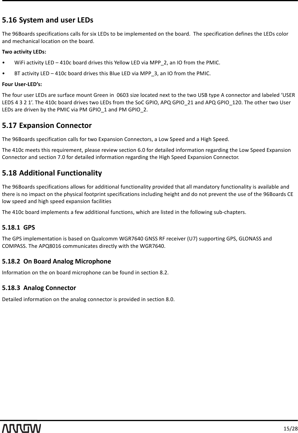 '/:-,.'5.16!System'and'user'LEDs'KB&amp;'RL;<"#$4'4M&amp;F7D7F"27<)4'F"++4'D<#'47U'XTI4'2<'C&amp;'73M+&amp;3&amp;)2&amp;$'<)'2B&amp;'C<"#$0''KB&amp;'4M&amp;F7D7F"27<)'$&amp;D7)&amp;4'2B&amp;'XTI4'F<+<#'")$'3&amp;FB")7F"+'+<F"27<)'<)'2B&amp;'C<"#$0'Two'activity'LEDs:'r'''''''J787'"F27=72E'XTI'c'>/AF'C<"#$'$#7=&amp;4'2B74'u&amp;++<%'XTI'=7"'(??v,b'")'NY'D#<3'2B&amp;'?(N90'r''''''';K'"F27=72E'XTI'c'>/AF'C<"#$'$#7=&amp;4'2B74';+*&amp;'XTI'=7"'(??vHb'")'NY'D#<3'2B&amp;'?(N90'Four'User@LED&rsquo;s:'KB&amp;'D<*#'*4&amp;#'XTI4'"#&amp;'4*#D"F&amp;'3<*)2'W#&amp;&amp;)'7)''ALAH'47n&amp;'+<F"2&amp;$')&amp;U2'2<'2B&amp;'2%<'Q1;'2EM&amp;'S'F<))&amp;F2<#'")$'+"C&amp;+&amp;$'kQ1T5'XTI1'>'H','/]0'KB&amp;'>/AF'C<"#$'$#7=&amp;4'2%<'XTI4'D#<3'2B&amp;'1<9'W?NYb'S?l'W?NYv,/'")$'S?l'W?NYv/,A0'KB&amp;'<2B&amp;#'2%<'Q4&amp;#'XTI4'"#&amp;'$#7=&amp;)'CE'2B&amp;'?(N9'=7"'?('W?NYv/'")$'?('W?NYv,0'5.17!Expansion'Connector'KB&amp;'RL;<"#$4'4M&amp;F7D7F"27<)'F"++4'D<#'2%<'TUM")47<)'9<))&amp;F2<#4b'"'X<%'1M&amp;&amp;$'")$'"'!76B'1M&amp;&amp;$0'KB&amp;'>/AF'3&amp;&amp;24'2B74'#&amp;@*7#&amp;3&amp;)2b'M+&amp;"4&amp;'#&amp;=7&amp;%'4&amp;F27<)'L0A'D<#'$&amp;2"7+&amp;$'7)D<#3"27<)'#&amp;6"#$7)6'2B&amp;'X<%'1M&amp;&amp;$'TUM")47<)'9<))&amp;F2<#'")$'4&amp;F27<)'P0A'D<#'$&amp;2"7+&amp;$'7)D<#3"27<)'#&amp;6"#$7)6'2B&amp;'!76B'1M&amp;&amp;$'TUM")47<)'9<))&amp;F2<#0'5.18!Additional'Functionality'KB&amp;'RL;<"#$4'4M&amp;F7D7F"27<)4'"++<%4'D<#'"$$727<)"+'D*)F27<)"+72E'M#<=7$&amp;$'2B"2'"++'3")$"2<#E'D*)F27<)"+72E'74'"="7+"C+&amp;'")$'2B&amp;#&amp;'74')<'73M"F2'<)'2B&amp;'MBE47F"+'D<<2M#7)2'4M&amp;F7D7F"27<)4'7)F+*$7)6'B&amp;76B2'")$'$<')<2'M#&amp;=&amp;)2'2B&amp;'*4&amp;'<D'2B&amp;'RL;<"#$4'9T'+<%'4M&amp;&amp;$'")$'B76B'4M&amp;&amp;$'&amp;UM")47<)'D"F7+727&amp;4'KB&amp;'>/AF'C<"#$'73M+&amp;3&amp;)24'"'D&amp;%'"$$727<)"+'D*)F27<)4b'%B7FB'"#&amp;'+742&amp;$'7)'2B&amp;'D<++<%7)6'4*COFB"M2&amp;#40''5.18.1!GPS'KB&amp;'W?1'73M+&amp;3&amp;)2"27<)'74'C"4&amp;$'<)'l*"+F<33'JW5PL>A'Wg11'58'#&amp;F&amp;7=&amp;#'`QPa'4*MM<#27)6'W?1b'WXYgS11'")$'9Y(?S110'KB&amp;'S?l.A/L'F<33*)7F"2&amp;4'$7#&amp;F2+E'%72B'2B&amp;'JW5PL>A0'5.18.2!On'Board'Analog'Microphone'N)D<#3"27<)'<)'2B&amp;'<)'C<"#$'37F#<MB<)&amp;'F")'C&amp;'D<*)$'7)'4&amp;F27<)'.0,0'5.18.3!Analog'Connector'I&amp;2"7+&amp;$'7)D<#3"27<)'<)'2B&amp;'")"+<6'F<))&amp;F2<#'74'M#<=7$&amp;$'7)'4&amp;F27<)'.0A0' 