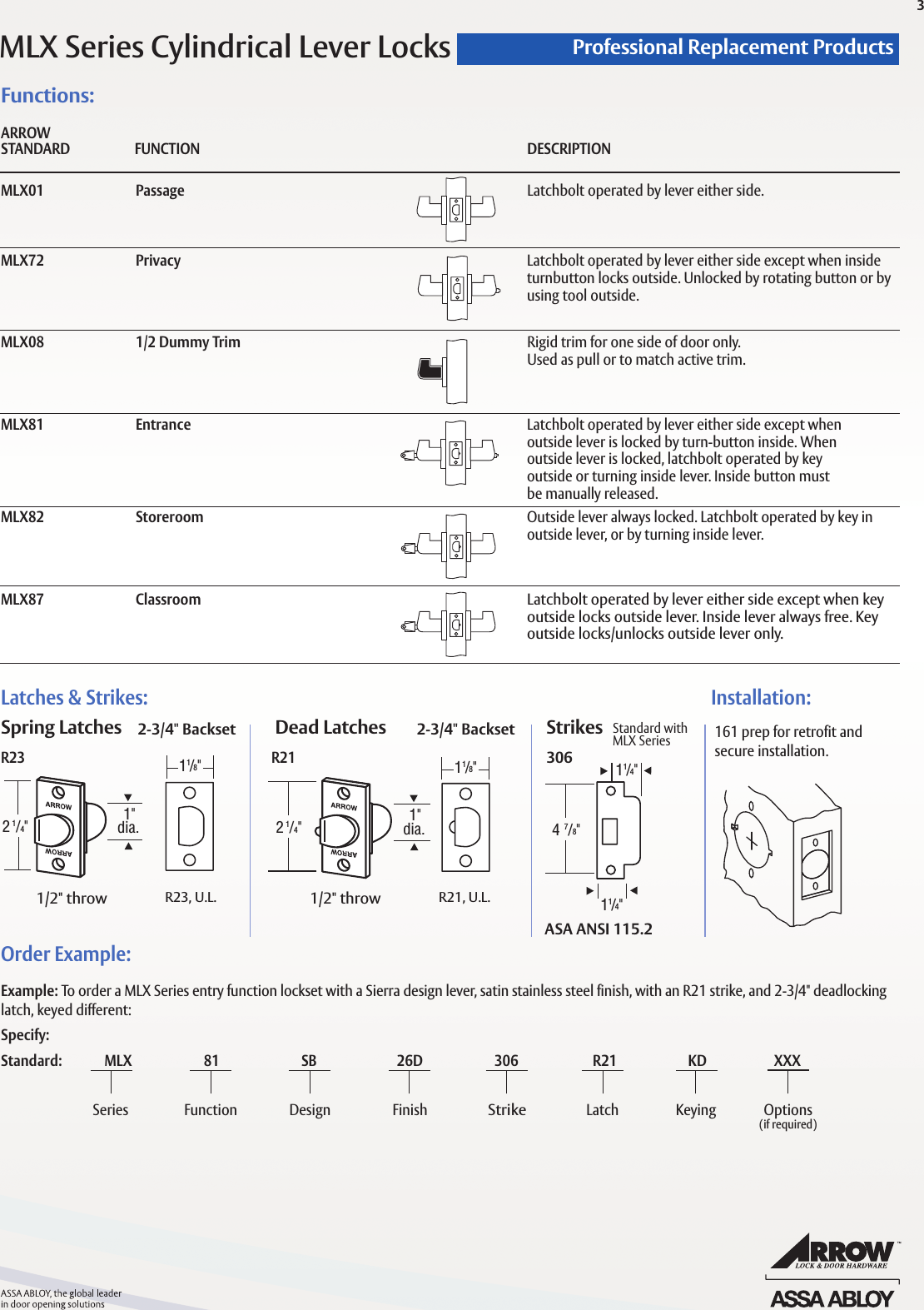 Page 2 of 3 - Arrow  MLX Series Cutsheet MLXCutsheet