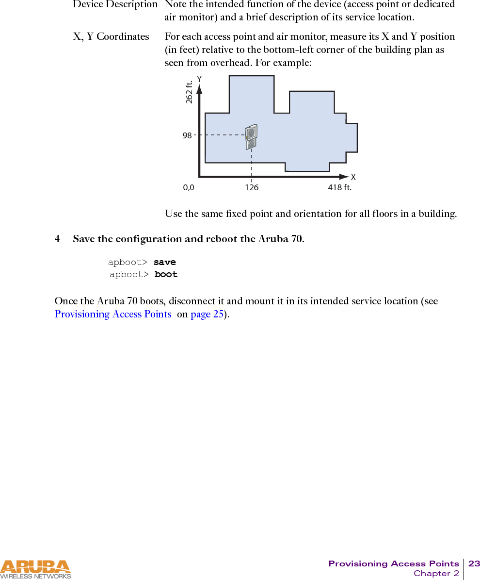 24 Aruba 70 Part 0500044Installation Guide October 2004