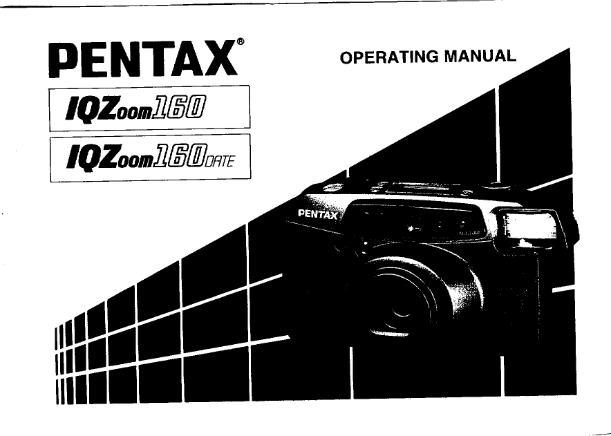 Asahi Pentax Iqzoom 160 Operating Manual