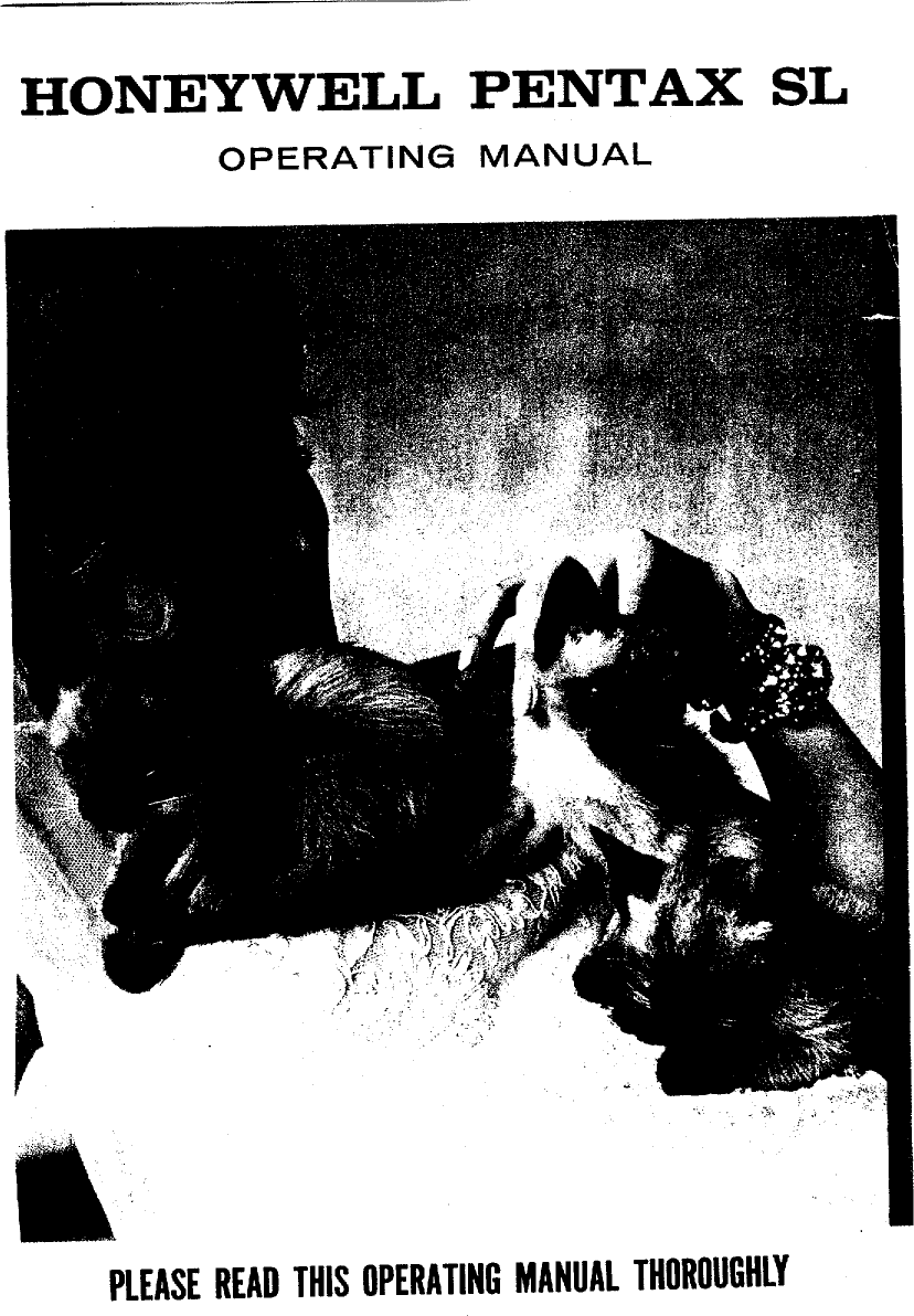 Asahi Pentax Sl Instruction Manual