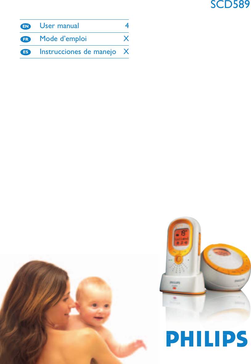 SCD589User manual 4Mode d&rsquo;emploi XInstrucciones de manejo XESFREN