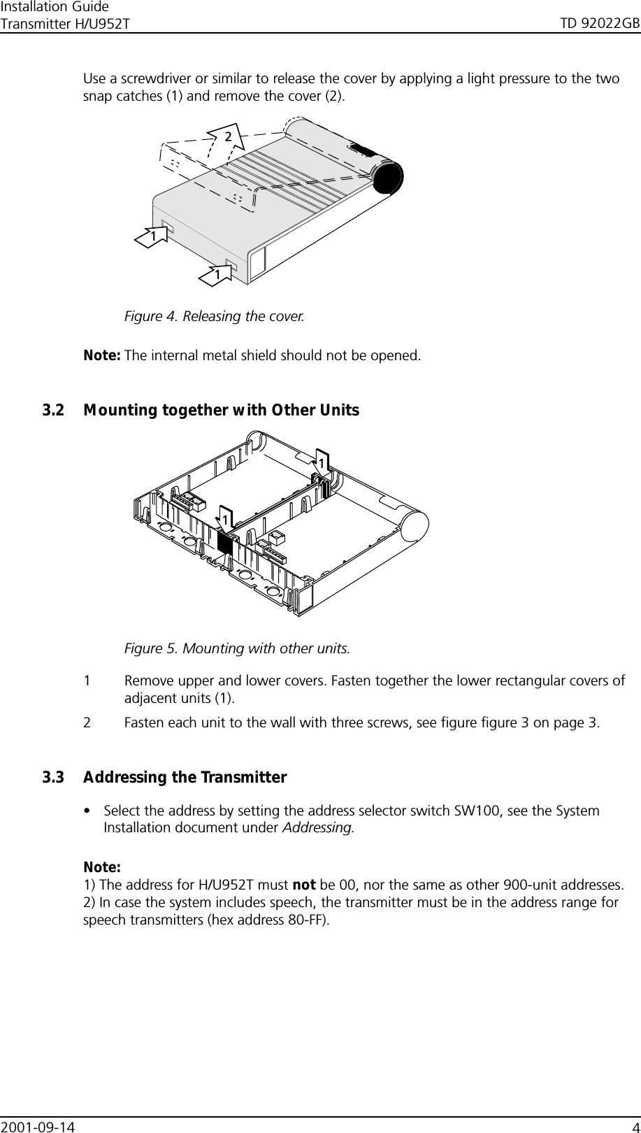 Ascom User Guide Ascom Wireless Solutions U952T UHF Base Station Fixed Transmitter User ...