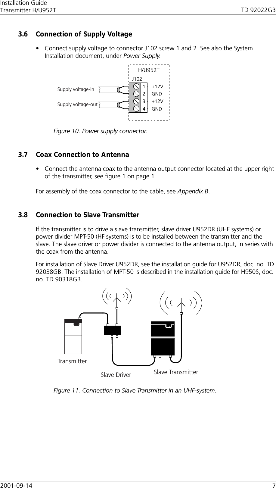 Ascom User Guide Ascom Wireless Solutions U952T UHF Base Station Fixed Transmitter User ...