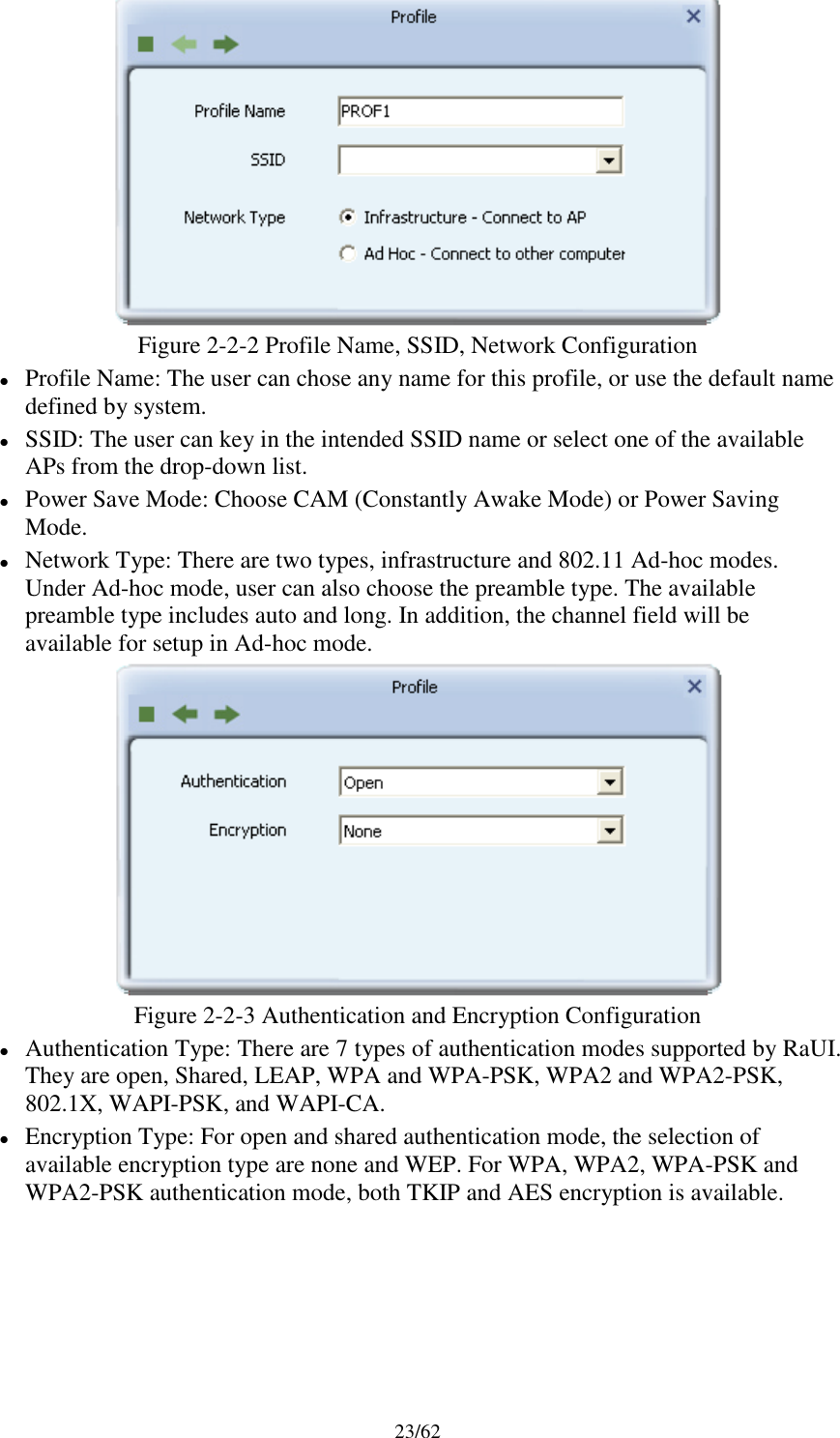 Page 23 of AsiaRF AW2405AC1 WIFI USB DONGLE User Manual Wireless LAN USB Adapter