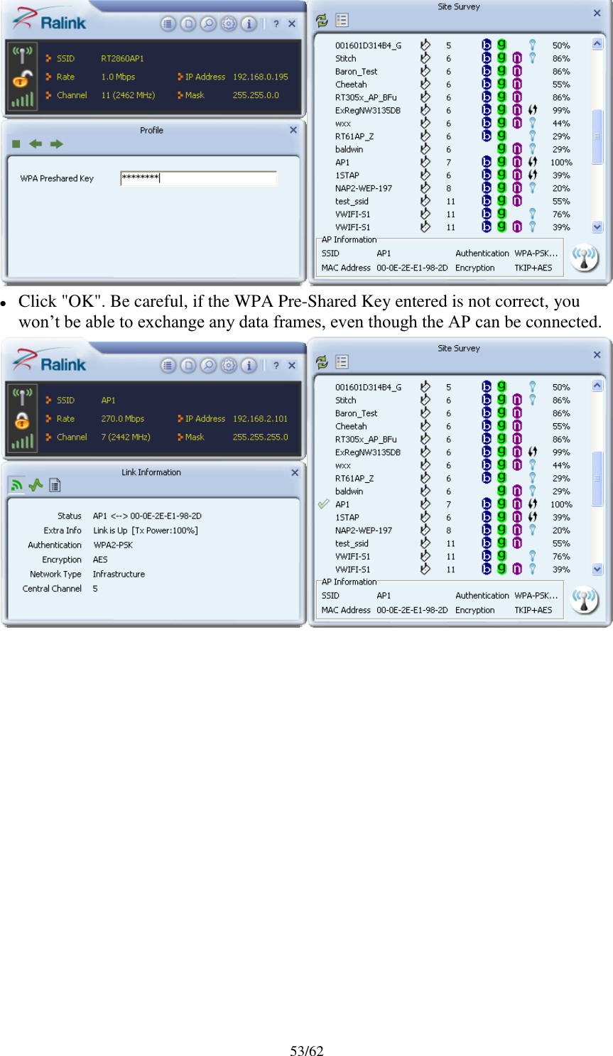 Page 53 of AsiaRF AW2405AC1 WIFI USB DONGLE User Manual Wireless LAN USB Adapter