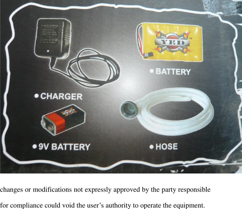   changes or modifications not expressly approved by the party responsible for compliance could void the user’s authority to operate the equipment.          