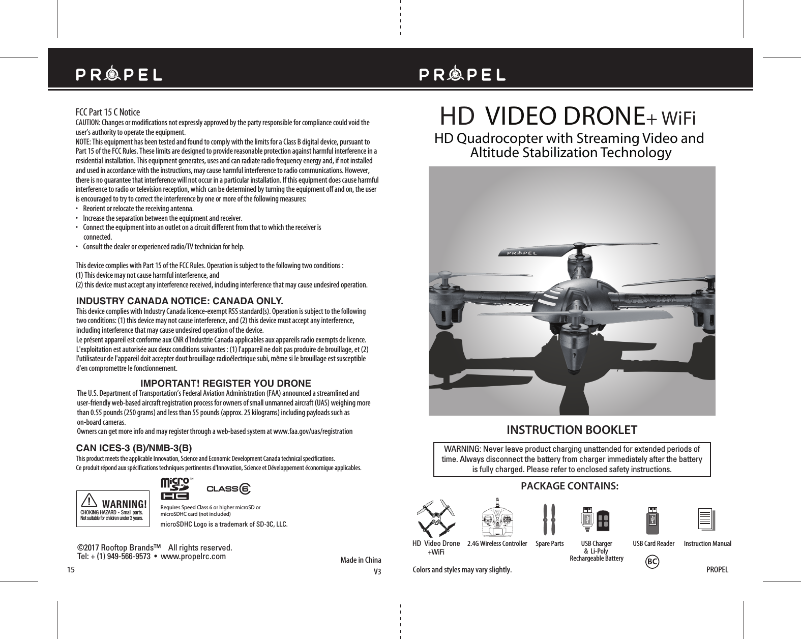 Propel Drone Instruction Manual - Picture Of Drone