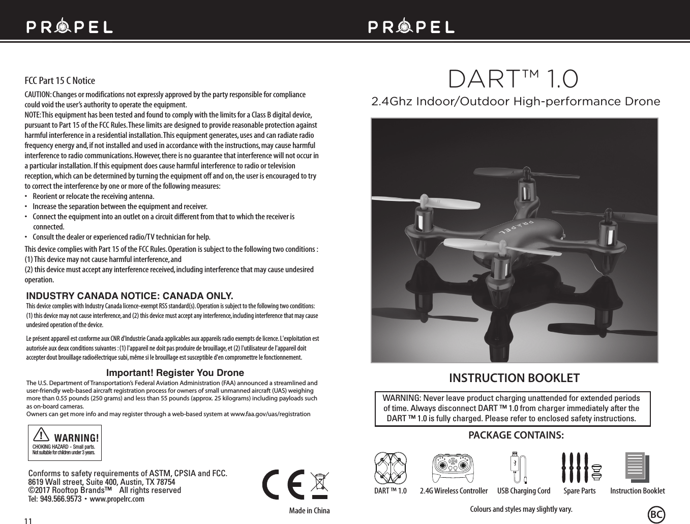 propel x wing drone instructions