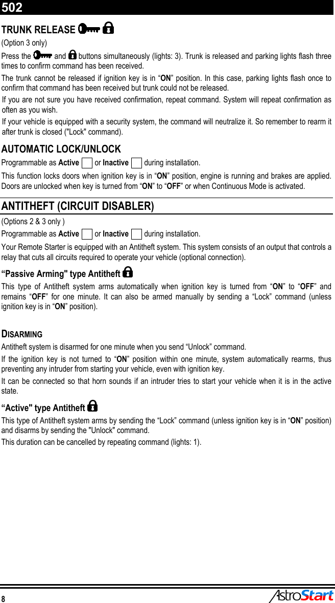 Page 10 of 12 - Astrostart Astrostart-502-Users-Manual 193-127-300-01 _Usager 502_