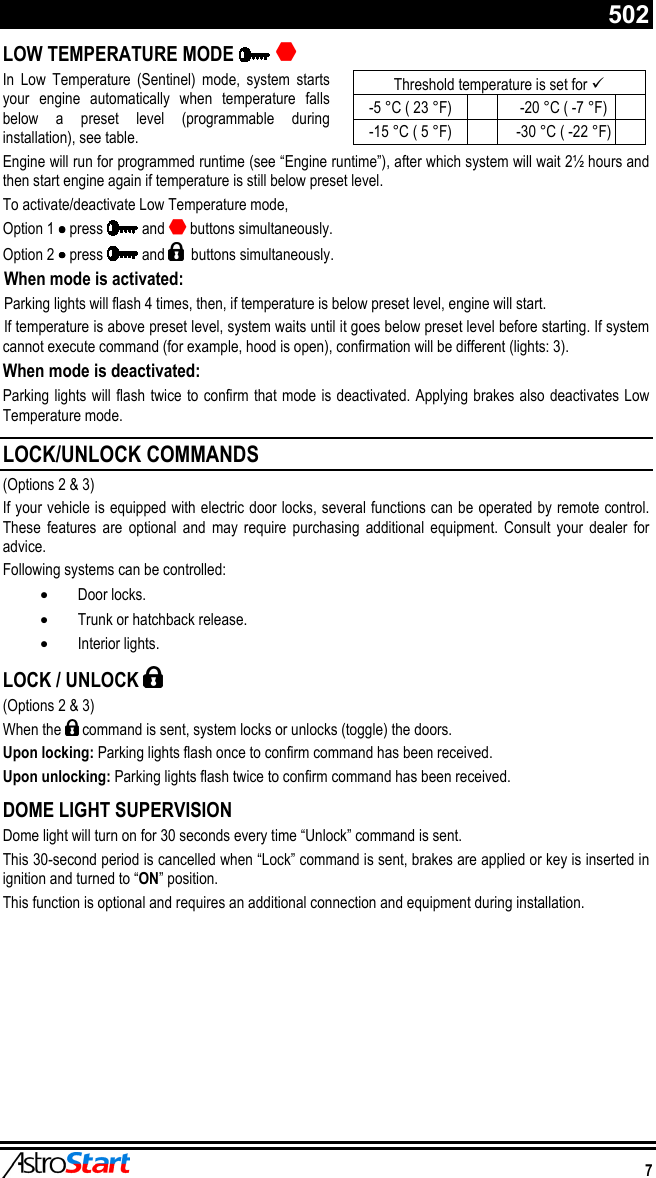 Page 9 of 12 - Astrostart Astrostart-502-Users-Manual 193-127-300-01 _Usager 502_