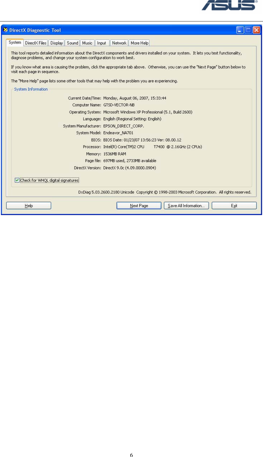 Page 8 of 8 - Asus - NB Probe If Not Then  NBprobe User Guide XP EN V1